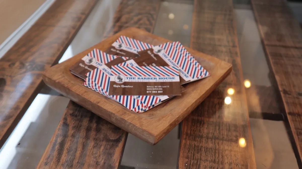 Tarjetas y detalles The Barber House Barcelona